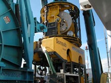 Mobilization of the Innovator on the NOAA research vessel Ron Brown