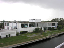 Figure 1: The Marine Science Building at Harbor Branch Oceanographic Institute in Ft. Pierce, Florida. This building is still uninhabitable following destruction to it by Hurricanes Frances and Jean in 2004.