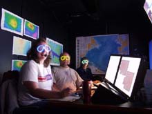 It's 2:00 in the morning, we're 1,500 miles from Chicago, it's dark, and we're wearing glow in the dark glasses.