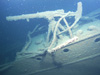 Deck-mounted gun, Destroyer of the Black Sea Fleet, Dzerzhynsky, sunk in 1942.