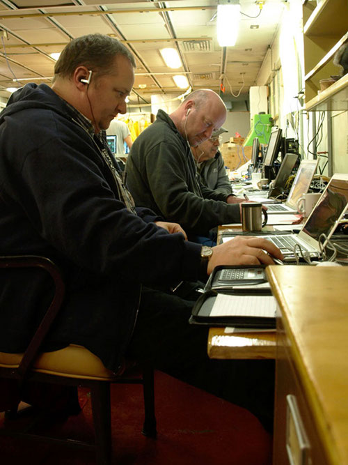 10:15 Saturday Night.... And the keys keep tap tap tap tap tapping. (10 bonus points if you can guess what band I was listening to on my headphones). Chris, Tim and Dana chained earnestly to their laptops and finding completely different things of interest in exactly the same data sets. Between us, there should be no aspect of the Sentry data that hasn’t been considered by the time we are done.