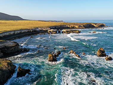 A view of the proposed Chumash Heritage National Marine Sanctuary near Montaña de Oro State Park in San Luis Obispo County, California.